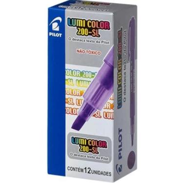 Imagem de Caixa Caneta Marca Texto Lumi Color 200SL - 12 unidades - Pilot VIOLET