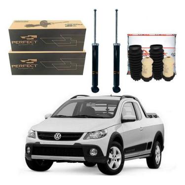 Imagem de Kit Amortecedor Traseiro Saveiro Cross G5 1.6 2009 A 2013 - Perfect