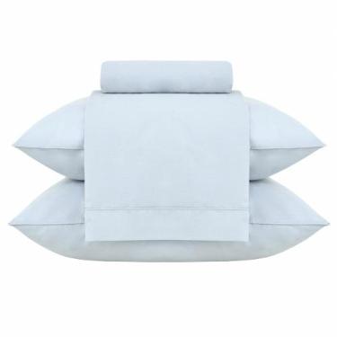 Imagem de Jogo de Cama Buddemeyer Classic 200 Fios Queen Azul