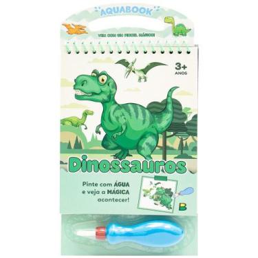 Imagem de Livro Infantil Aquabook Pinta Com Agua Dinossauros - Todo Livro