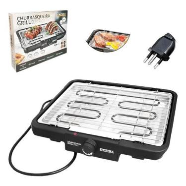 Imagem de Churrasqueira grill elétrica 2000w grelha removivel churrasco sem fuma
