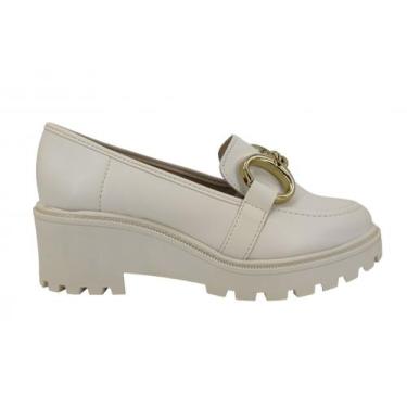 Imagem de Sapato Oxford Feminino Beira Rio 4300102, Branco, 38