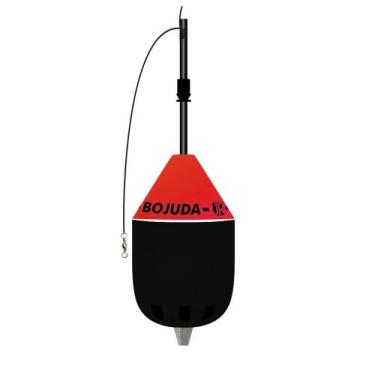 Imagem de Bóia Cevadeira Bojuda Copo Preto 55g - JR Pesca, Vermelho