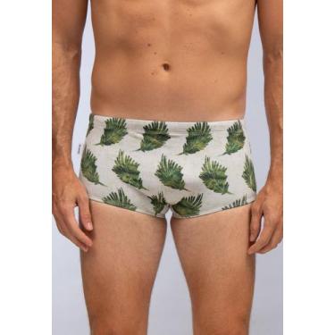 Imagem de Sunga Linen Leaves - RED FEATHER, Unica, M