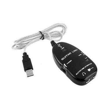 Imagem de Guitar Link USB - Preto - Adaptador De Guitarra Para Pc - MR Vendas
