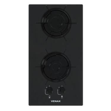 Imagem de Cooktop a Gas 2 Bocas Venax Líbero Preto, Bivolt