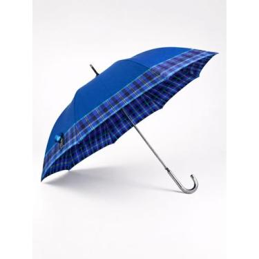 Imagem de Guarda Chuva Voyagem Automático Gigante Xadrez Bengala Portaria Resist