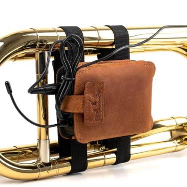 Imagem de Bolsa para Transmissor de Microfone Sem Fio para Trombone MG Leather W
