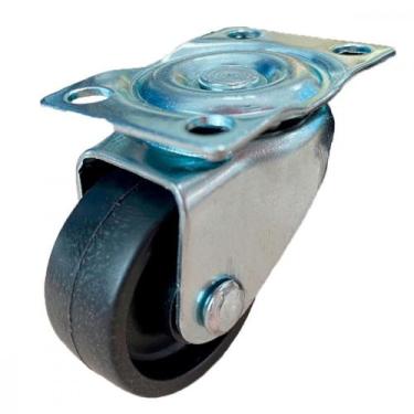 Imagem de Rodizio Kmb Base Giratoria Zincado Pp-158 Grande - Kit C/10 Pecas