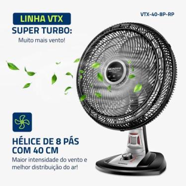 Imagem de Ventilador 40cm Super Turbo 8 Pás com Repelente Pastilha 127v - MONDIA