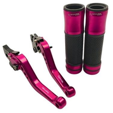 Imagem de Kit Manete Manopla Esportivo Lander 250 Xtz Motard X Ybr Factor 125 - 
