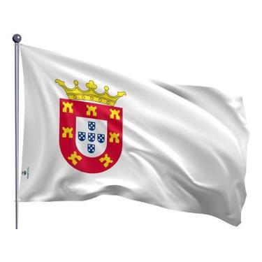 Imagem de Bandeira Dom João III Dupla Face Estampada Tamanho 90x128cm - Pátria B