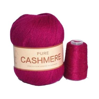 Imagem de Fio De Lã Cashmere Para Tricô De Cachecol De Bebê 70g - Fio Para Croch