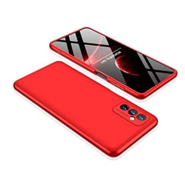 Imagem de Capa Capinha Anti Impacto 360 Para Samsung Galaxy M52 5g com Tela de 6.7" Polegadas Case Acr�lica Fosca Acabamento Slim Macio (Vermelha)
