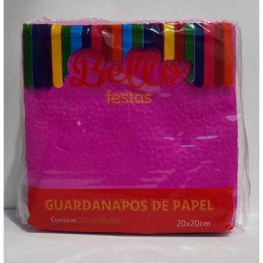 Imagem de GUARDANAPO LISO - 20 x 20 cm - ROSA PINK - Pacote com 50 unidades