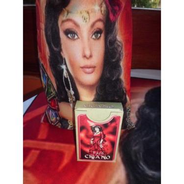 Imagem de Toalha Esoterica  Pombagira Cigana Rosa Flor E Tarot Cigano