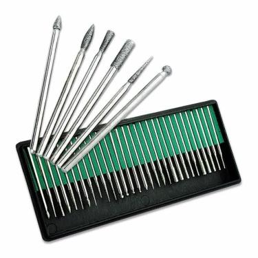 Imagem de Kit 30 Brocas Para Lixadeira De Unhas Acrigel, Fibra Gel