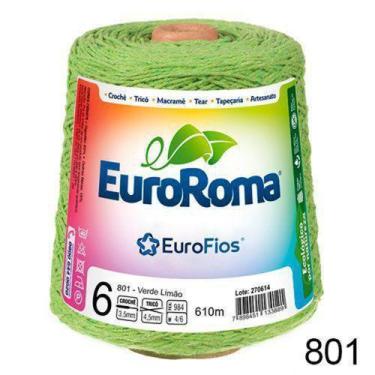 Imagem de Barbante Euroroma N6 600G/610M - Cor: 801 - Verde Limão