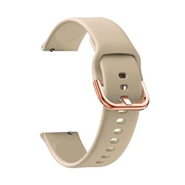 Imagem de GANYUU Pulseira de silicone para Garmin Venu/SQ/Venu2 Plus/Forerunner 245 645 GarminMove Sport Smart Watch Pulseira 20mm Pulseira (Cor: Preto Branco, Tamanho: para Vivomove HR)