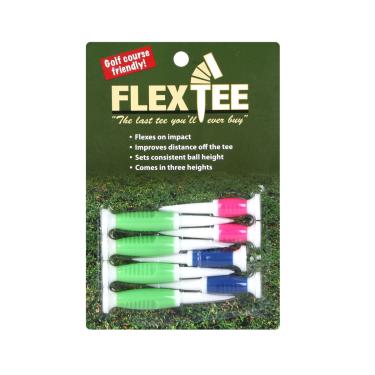 Imagem de Camisetas de golfe flexíveis TourGear/Hireko FlexTee (pacote com 8), verde florescente/azul/rosa (a embalagem do produto pode variar)