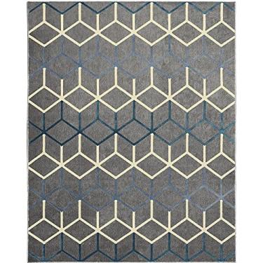 Imagem de Tapete para Sala Supreme Lyre Trapézio 06-48 Cinza 3,00X4,00M - Kriar Tapetes