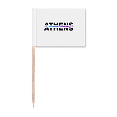 Imagem de City Radio Athens Building – Marcador de palito de dente para decoração de festa