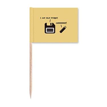 Imagem de Development Hard Disk Storage Media Palito Bandeiras Marcador Topper Decoração de Festa