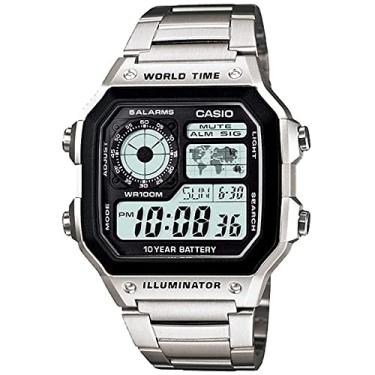 Imagem de Relógio Casio Masculino Digital World Time AE-1200WHD-1AVDE