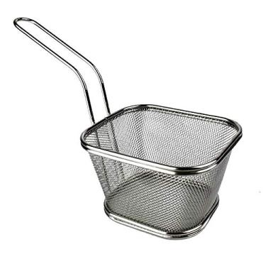 Imagem de Cesta Inox Servir Fritas Porções 0,5x9x6cm KeHome