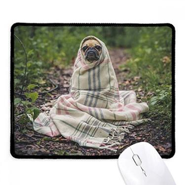 Imagem de Bulldog – Apoio Mouse, Mousepad para fotografia de animais de estimação, borda costurada, tapete de borracha para jogos