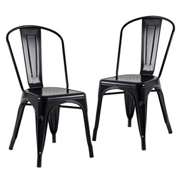 Imagem de Loft7, KIT - 2 x cadeiras Iron Tolix - Preto - Semibrilho