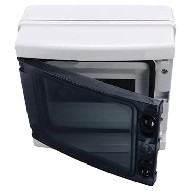 Imagem de Caixa de distribuição de energia, caixa elétrica de plástico leve SGHA 8WAY IP65 trilho DIN de 8 vias à prova d'água para equipamentos elétricos