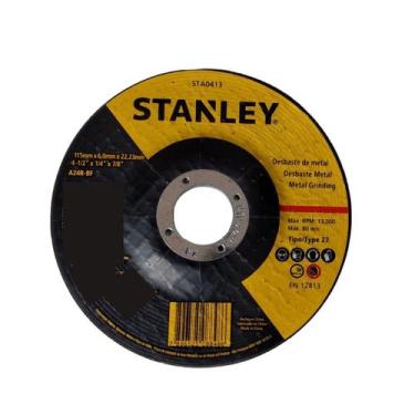 Imagem de Disco De Desbaste De Metal Ferro E Aço Stanley 115mm X 6mm
