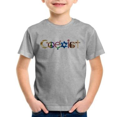 Imagem de Camiseta Infantil Coexistência Pacífica - Foca Na Moda
