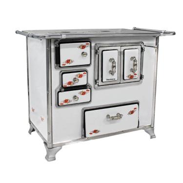 Imagem de Fogão a Lenha Venâncio Nº2 Gabinete Branco Sem Tampa Lado Direito 2GDFBRPT