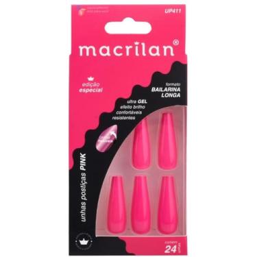 Imagem de Unha Postiça Bailarina Longa Pink - Macrilan - UP411