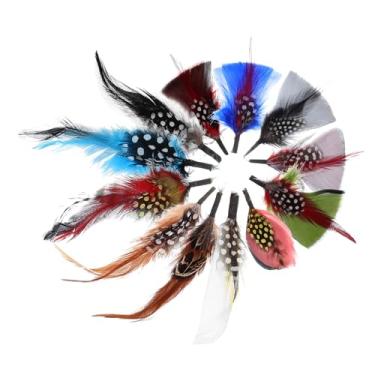 Imagem de NUOBESTY Encantos De Jóias 12 Unidades Broche chapéu flor mostrar decorativas (cor 6) cor aleatória 12 unidades presentes criativos decoração aniversário decorações de plumas peru plano
