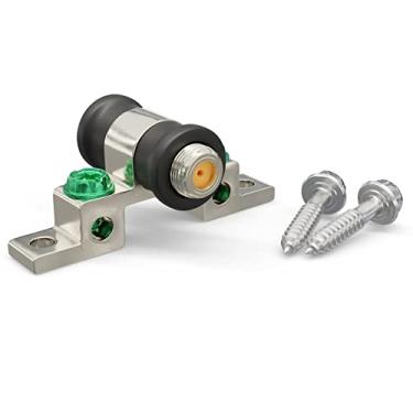 Imagem de THE CIMPLE CO Conectores de cabo coaxial, alta frequência de 3 GHz, 10 peças, bloco terrestre, extensor coaxial, RG6, porta única, botas de vedação climática, tipo F, antena, antena parabólica, TV a