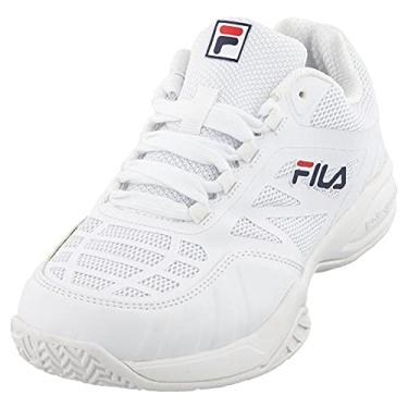 Imagem de Fila Tênis infantil unissex Axilus Jr, Branco/Branco., 3 Little Kid