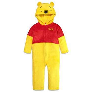 Imagem de Disney Winnie The Pooh Macacão de lã para meninos com capuz, Pooh, 3-6 Months