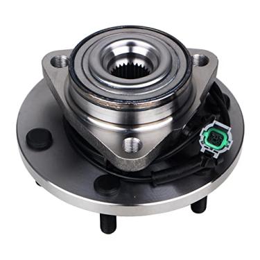 Imagem de KUSATEC Conjunto de cubo de rolamento de roda dianteira 515066 compatível com Infiniti QX56 2004 05 06 07, Nissan Armada/Pathfinder/Armada/Titan 2004 05 06 07, 6 terminais com ABS