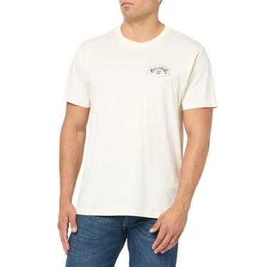 Imagem de Billabong Camiseta masculina com estampa de arco de saída, Arco de saída, branco, P