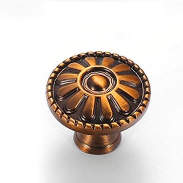 Imagem de Puxadores de gabinete de cozinha de bronze retrô Porta do armário Puxadores de liga de zinco de guarda-roupa vintage puxadores de gaveta, 8