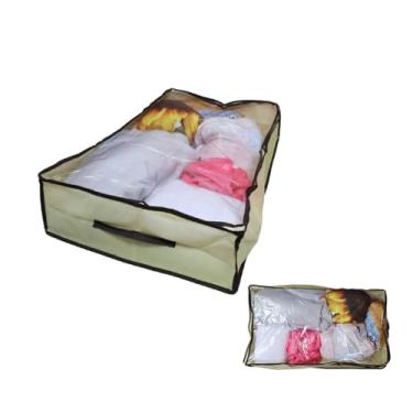 Imagem de Caixa Organizadora Multiuso Dobrável com Visor plástico Transparente em Tnt