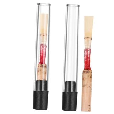 Imagem de 2 Unidades Palheta De Oboé Acessórios Para Instrumentos Oboé Peças De Oboé Palhetas De Oboé Estudantil Juncos Saxofone Tubo De Oboé Fatias De Bambu Uso Do Aluno Cana Suprimentos