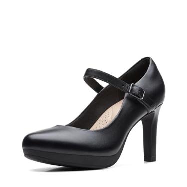 Imagem de Clarks Ambyr Shine Pump feminino, Couro preto, 42