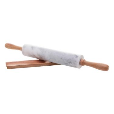 Imagem de Rolo para Massa de Mármore e Bambu Marin 44,5cm