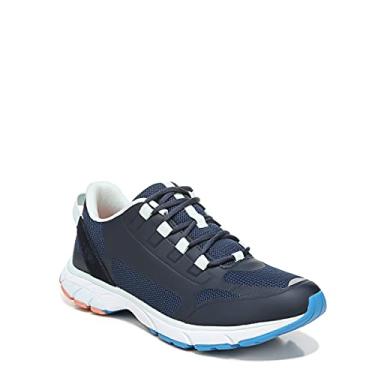 Imagem de Vionic Tênis feminino Drift Edin Active - Tênis de caminhada de suporte que inclui conforto de três zonas com suporte ortopédico de palmilha, ajuste médio e largo, Azul escuro, 7.5 Wide