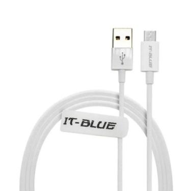 Imagem de Cabo De Dados  V8 Micro Usb It-blue 10102v Branco