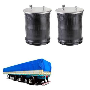 Imagem de Kit Bolsa Ar Suspensao Eixo Rodofort Ibero Librelato S/Base - Suspente